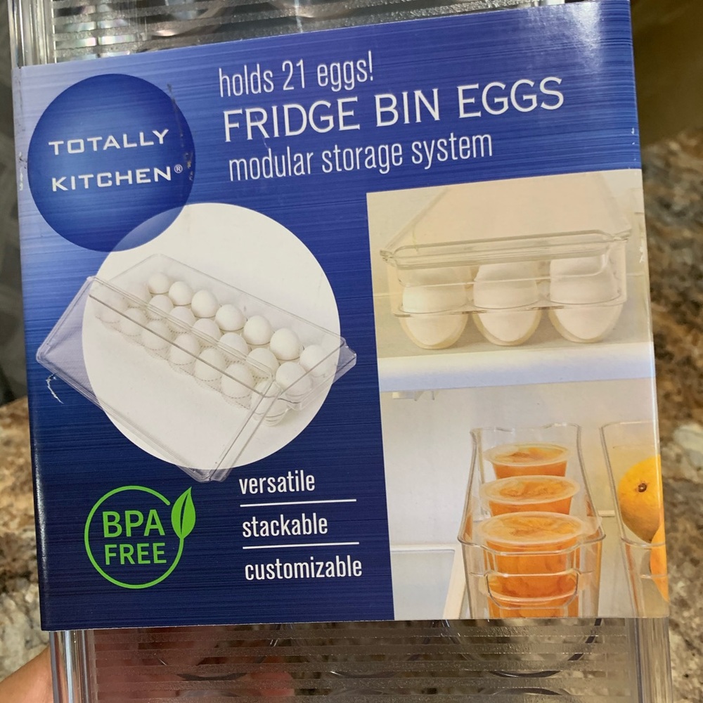 Fridge bin eggs